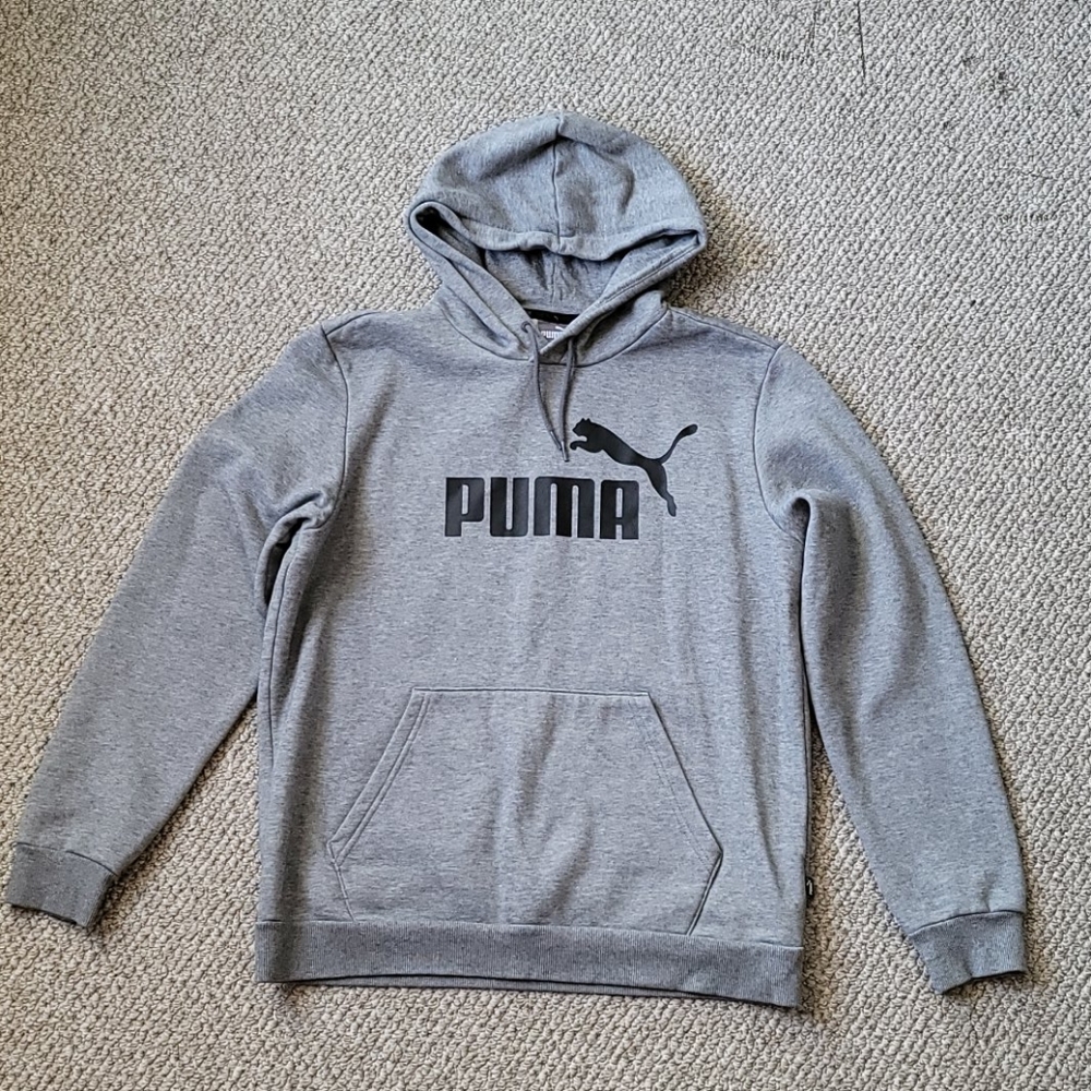 Puma gray hoodie size M - Picture 2 of 6